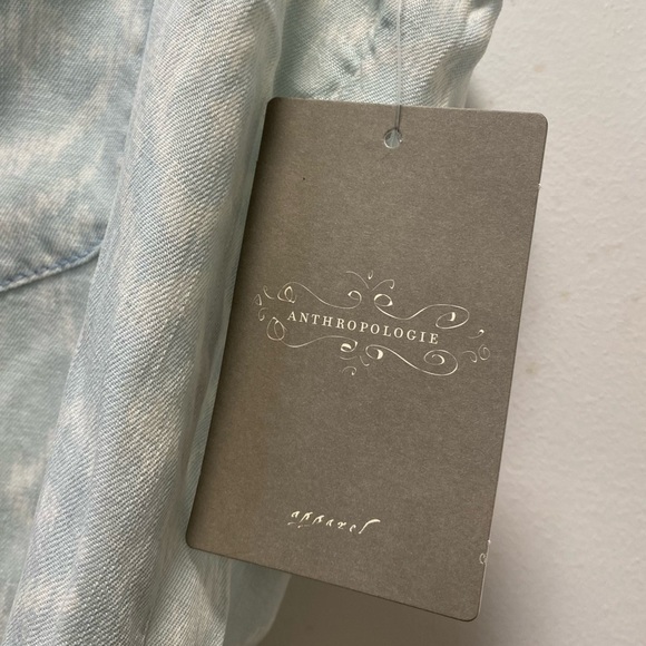 Anthropologie Cloth and Stone IKat Denim Chambray Sleeveless Top - Picture 5 of 10